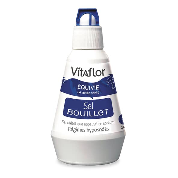 Sel Bouillet  - Salière de 240gr - Sel diététique pour régimes hyposodés Vitaflor - 1