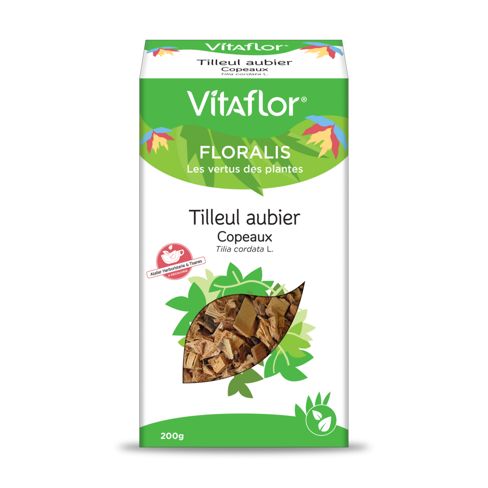 Tilleul Aubier - Boite de 200gr - Plante en vrac (copeaux) Vitaflor - 1