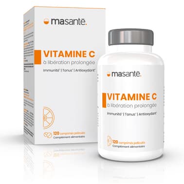 Vitamine C à libération prolongée - 120 comprimés - Immunité, Tonus, Antioxydant Ma Santé - 1