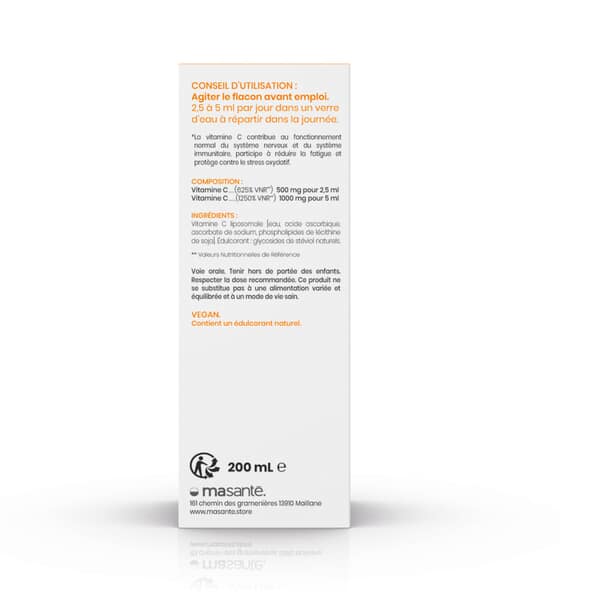 Vitamine C Liposomale liquide - Flacon 200 ml - Haute Absorption Ma Santé - 4